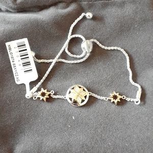 Capt Marvel 925 Silver & Swarovski Bracelet Nwt